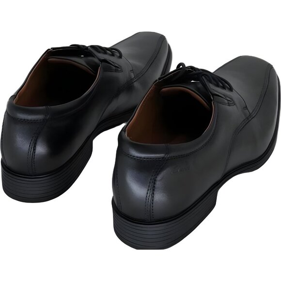 Clarks Classic Black Derby Shoes - Picture 3 of 6